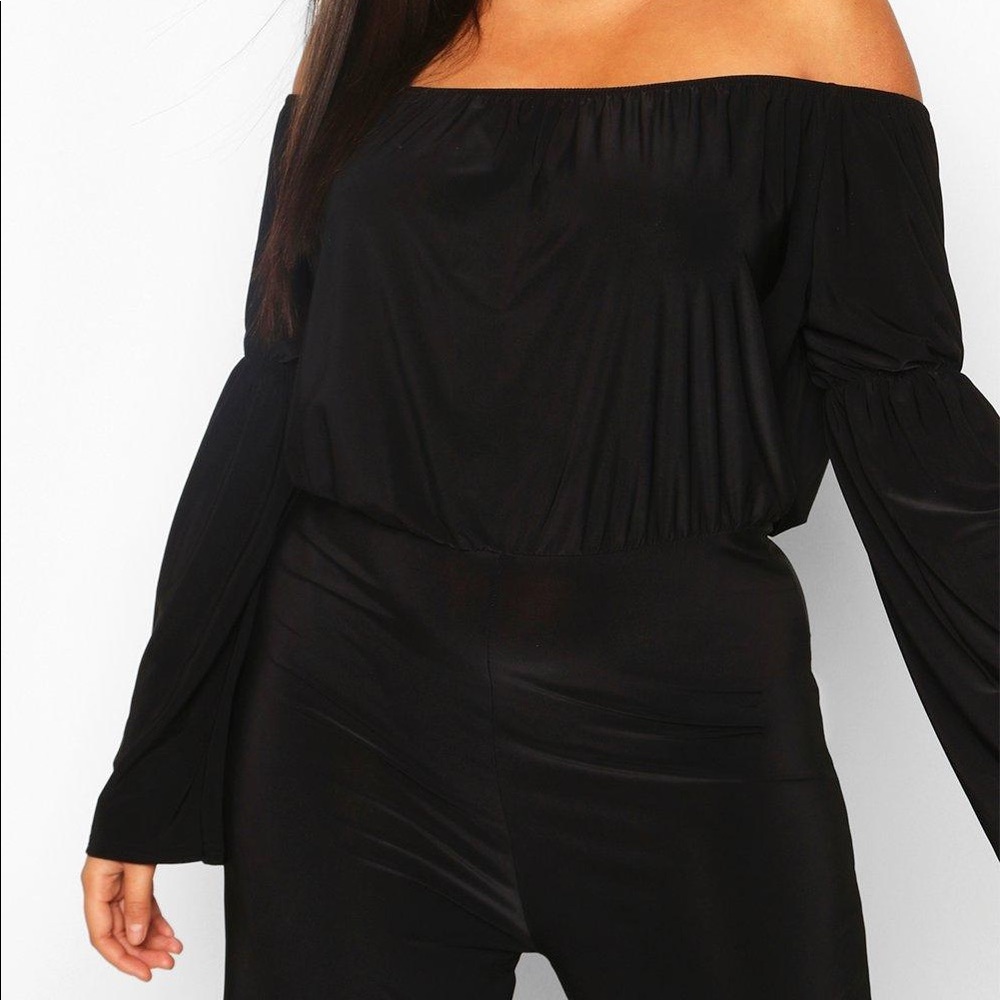 BooHoo Plus Black Jumpsuit, 14